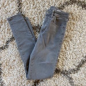 American Eagle AE light grey gray hi-rise jegging